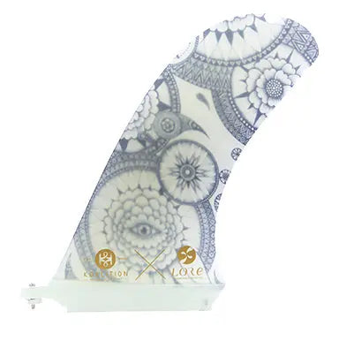 Aileron longboard single Pivot Lore Of the Sea x Koalition Surf pour les longboards type Noseride