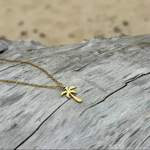 Collier Palmier Or SurfGarage